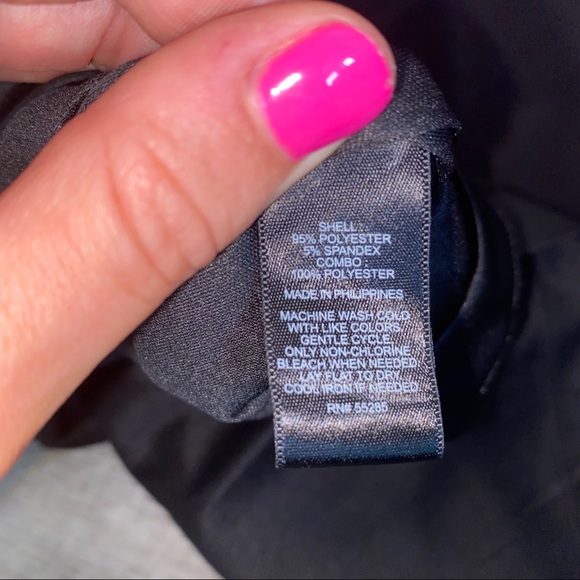 Express Black Dress Asymmetrical Bodycon Zipper L - Picture 6 of 6